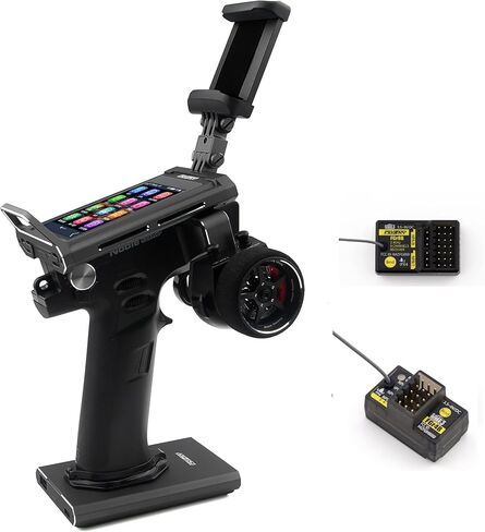 Flysky Noble NB4+ 2.4GHz 8CH Radio TX, RC Transmitter with FGR4B RC Receiver, AFHDS 3 Protocol - Remote Controller, Surface Radio TX with Receiver for RC Cars, RC Boats (HELIDIRECT) in Saudi Arabia