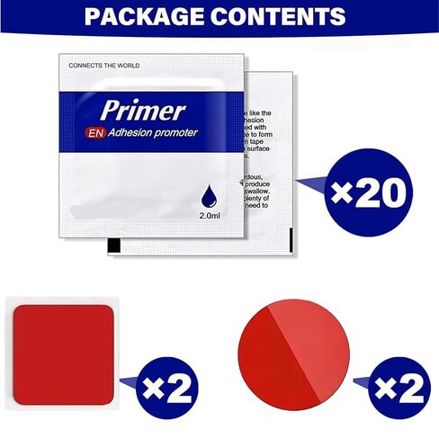 26 قطعة من المواد اللاصقة التمهيدية، مروج التصاق عالي الأداء لشريط صب الأكريليك مزدوج الجوانب، مع 4 قطع 2 بوصة VHB شديدة التحمل لاصقة مزدوجة الجوانب in Kuwait