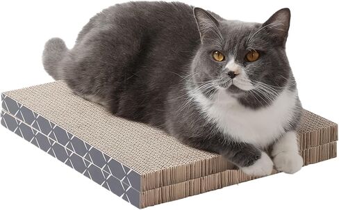Hide & Scratch: Cat Scratcher Pad Pack; Cat Scratch Pad Refills for Hide & Scratch Scratcher Box (2 Pack) in Saudi Arabia