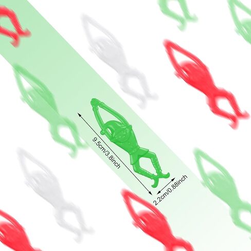 24 Pack Christmas Stretchy Flying Santa Claus Finger Slingshot Catapult Toys Holiday Stocking Stuffers Christmas sticky toys bulk for Flying Games Xmas Party favors in Saudi Arabia