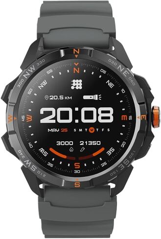 Cubitt Terra Rugged Smartwatch with Dual-Band GPS, 1.48" AMOLED Display, Offline Maps, VITA AI, AI Coach, Readiness Score, 5ATM, 14-Day Battery – Obsidian Black in Kuwait