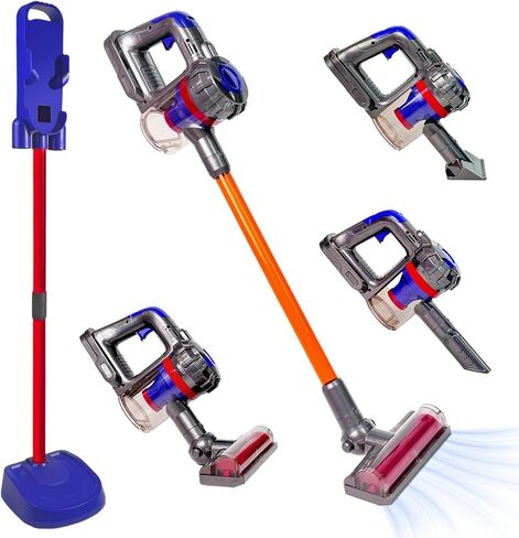 3-in-1 Kids Vacuum That Really Works - Toddler Vacuum Cleaning Toy Set, Kids Working Play Vacuum Cleaner with Real Suction, Montessori Housekeeping Toy for Toddlers 3 4 5 6+ in Kuwait