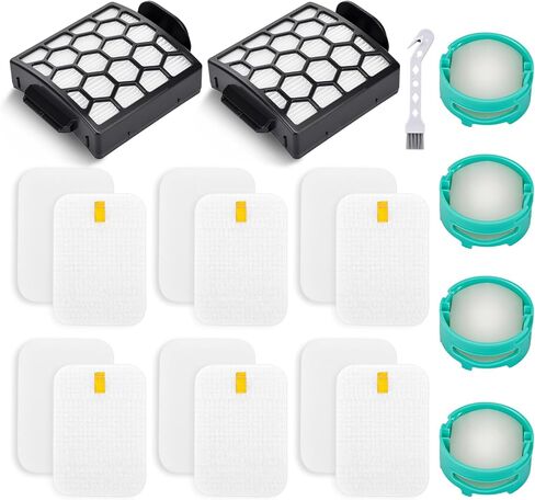 بديل فلتر Leadaybetter لفرشاة Shark Zero-M ذاتية التنظيف Pet Pro ZU55 ZU102 ZU60 ZU62 ZU62C، مكنسة Rotator NV255، Navigator Pet Plus NV150 NV151 NV251، الجزء # 1238FT60 و1239FT60 in Kuwait