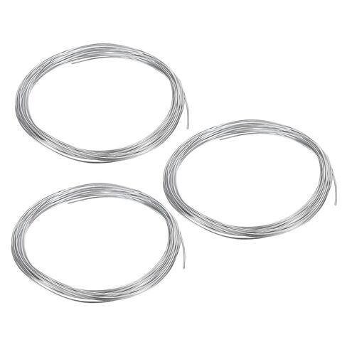 PATIKIL 99.99% High Purity Zinc Wire, 2 Rolls 9 Gauge Pure Zinc Wire 3mm Soft Beading Wire Lab Scientific Experiment Zinc Wire Tool (16.4Ft/Roll) in Kuwait