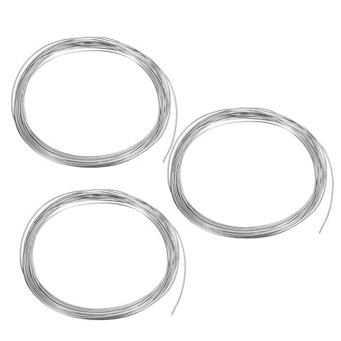 PATIKIL 99.99% High Purity Zinc Wire, 2 Rolls 9 Gauge Pure Zinc Wire 3mm Soft Beading Wire Lab Scientific Experiment Zinc Wire Tool (16.4Ft/Roll) in Kuwait