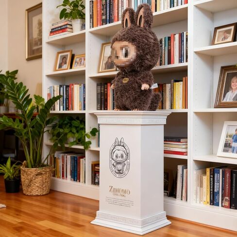 قاعدة عرض دمية مع تصميم الأعمدة الرومانية - شاشة مضادة لمكافحة وآمنة ، مثالية لعرض Zimomo لقد وجدت لك دمية in Kuwait