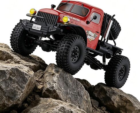 Beezrc Rochobby 1/10 مقياس Atlas 4WD 2.4 جيجا هرتز RC زاحف طريق الشاحن in Saudi Arabia