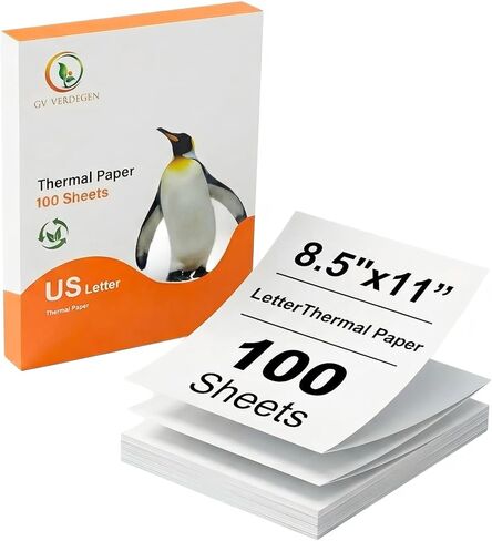ورقة الطابعة الحرارية 8.5 × 11 بوصة ، ورق حراري 8.5 × 11 متوافق مع طابعة محمولة M08F-Letter ، M832 ، M834 ، MT800،100 SHIETs in Saudi Arabia