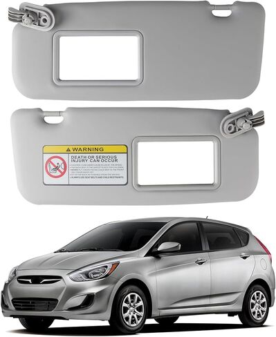 85210-1R000 بديل حاجب الشمس من الجانب الأيسر للسائق لسيارة Hyundai Accent 1E 2011-2015 حاجب الشمس Assy Gray in Kuwait