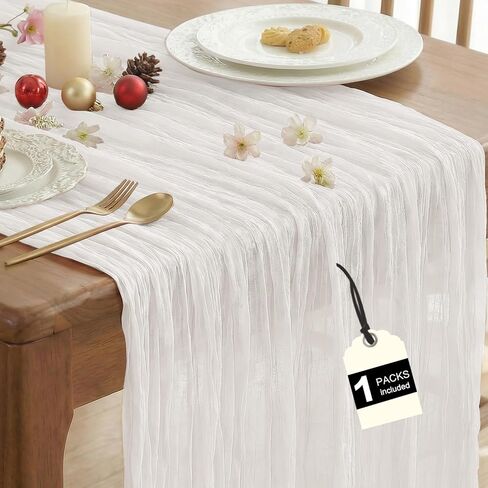 مفرش طاولة من قطعتين من القماش القطني - مفرش طاولة من القماش الوردي المغبر بطول 10 أقدام لتزيين حمام الطفل وحفلات الزفاف والحديقة الصيفية ومزرعة المزرعة in Kuwait