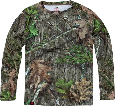 Mossy Oak Men's Hunting Shirt Camo Clothes Long Sleeve, Large, Full Foliage in Saudi Arabia