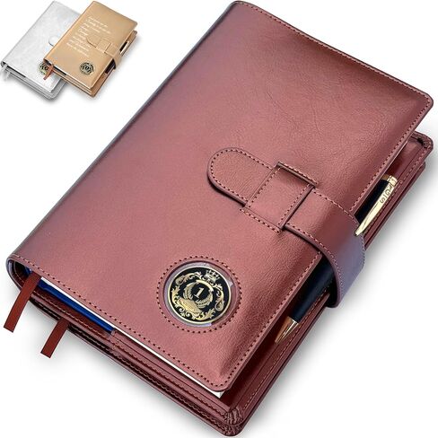 Galileo® Double AA Big Book Cover & 12 Step و 12 Traditions | بو الجلود | حامل العملة | أغطية كتاب AA لـ Hardcover | هدية AA | مدمني الكحول مجهول (جيب العملة/النحاس) in Kuwait