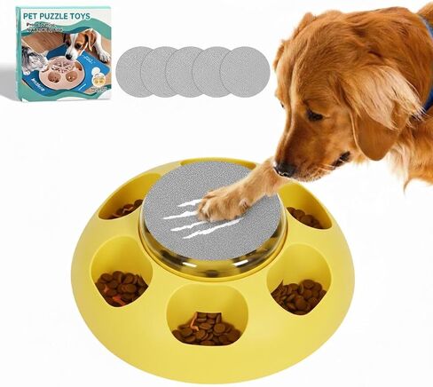 Dog Nail Scratch Board:Stress-Free Nail Trimming for Dogs, Non-Slip Scratch Mat, Includes 5 Sandpaper Replacements for Healthy Nails (Light Orange) in Saudi Arabia