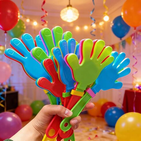 10 Pcs 11 Inch Hand Clappers Noisemaker Noise Maker Colorful Large Noisemaker Plastic Clapper Noisemaker for Sporting Events Fiesta Birthday Cheers Supplies for Kids 3+ in Saudi Arabia