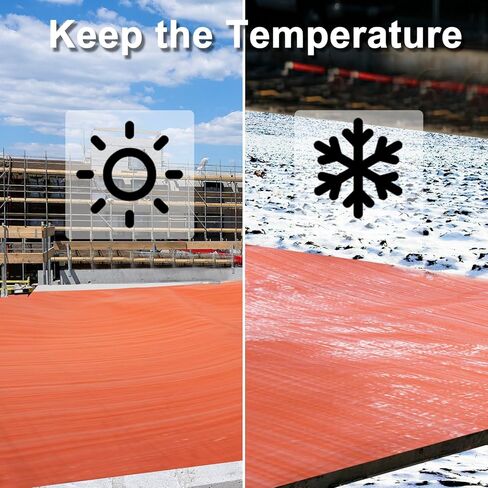 DIMAR GARDEN Concrete Curing Blanket, 6x8 Feet 0.15inch Thick, Outdoor Keep Warm Insulated Tarp, Waterproof PE Foam in Kuwait