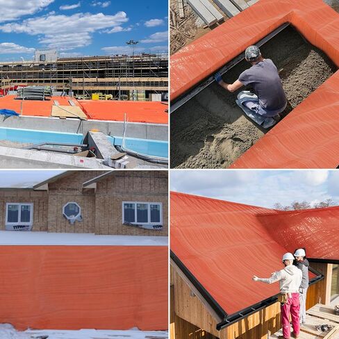 DIMAR GARDEN Concrete Curing Blanket, 6x8 Feet 0.15inch Thick, Outdoor Keep Warm Insulated Tarp, Waterproof PE Foam in Kuwait