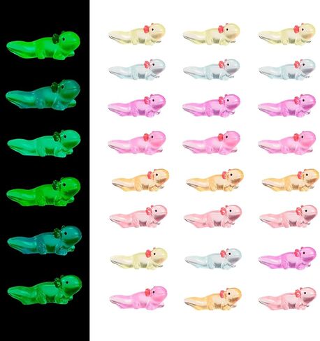 Mini Resin Koala, 24Pcs Luminous Koala Figurines, Glow in The Dark Animal Ornament, Tiny Koalas Statues for Garden Doll Room Micro Landscape Home in Saudi Arabia