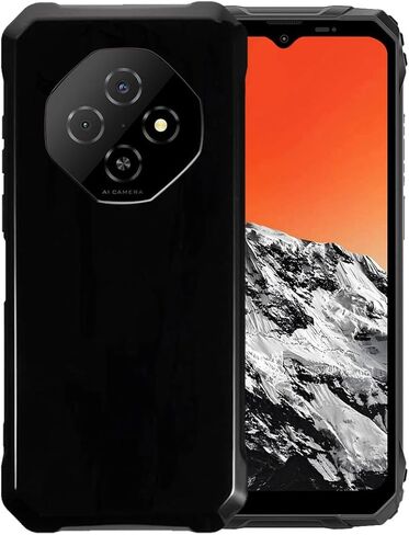 حافظة لهاتف Blackview Fort 1 + واقي شاشة زجاجي مقوى - غطاء حماية من مادة TPU من السيليكون الشفاف الناعم المرن المقاوم للصدمات (أسود) in Saudi Arabia
