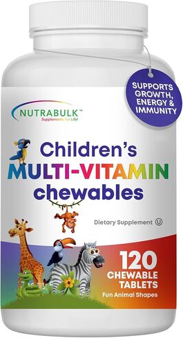 Children’s Chewable Multi-Vitamins - Promotes Overall Development - USA made Vitamins for Kids to Support Immune System & Bones |Gluten Free Cherry Flavored 250 Tablets in Saudi Arabia