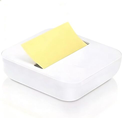 Sticky Note Organizer with 2 Pads - 3x3 Inch Note Holder, Reusable Stick-On Desktop Dispenser for Office/Home (White, Green, Blue, Pink) - Compact & Clutter-Free Design(Pink) in Saudi Arabia