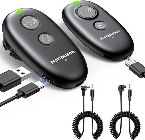 جهاز التحكم عن بعد للكاميرا اللاسلكية القابلة لإعادة الشحن لـ Canon Rebel T7، R6 Mark II، T6، T5، 850D، R5، R6، R7، R10، R50 V، R100، R3، R5 C، R6 Mark II، R8R5 Mark II، R1، ترقية إصدار مصراع Hanpusen in Kuwait