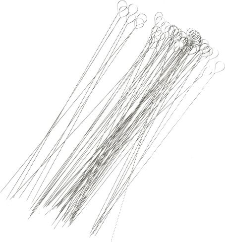 The Beadsmith Basic Elements Flexible Twisted Wire Needles – 2.5" Long, Extra Fine Beading Needle, Pack of 50 – Use for Pearl Knotting and Silk Cord in Saudi Arabia