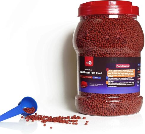 1kg Parrot Pellets Food Color-Enhancing Red Parrot Cichlid Fish Feed Food (1 kg Parrot Fish Pellets) in Kuwait