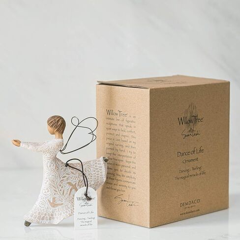 زينة شجرة الصفصاف رقصة الحياة، شخصية منحوتة مرسومة يدويًا in Kuwait