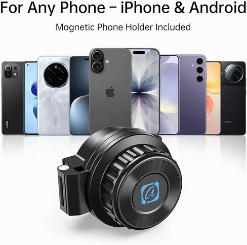 Magnetic Spotting Scope Phone Adapter – CNC Aluminum, Quick-Install Stable Mount for iPhone & Android – Fits Binoculars, Monoculars, Telescopes, Rifle Scopes in Saudi Arabia
