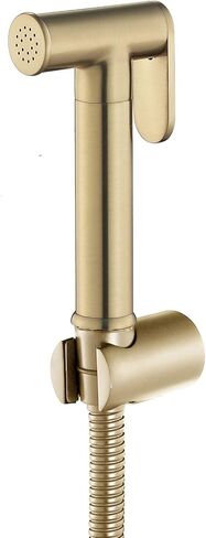 HandheldSprayer Brass Baby Cloth Diaper Sprayer Portable Hand Held ToiletSprayer Head withHose and Bracket, for Feminine Wash, Pet Washing, Easy to Install,Black(Rose Gold) in Saudi Arabia