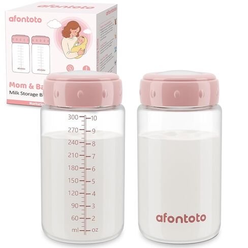 6PCS Breastmilk Storage Bottle Compatible with Spectra S1/S2/SG/9Plus /Motif Luna Flange, Spectra Collection Bottles for Fridge, Wide-Neck Baby Bottle Storage Fit Momcozy Breast Milk Cooler 22oz, Pink in Saudi Arabia