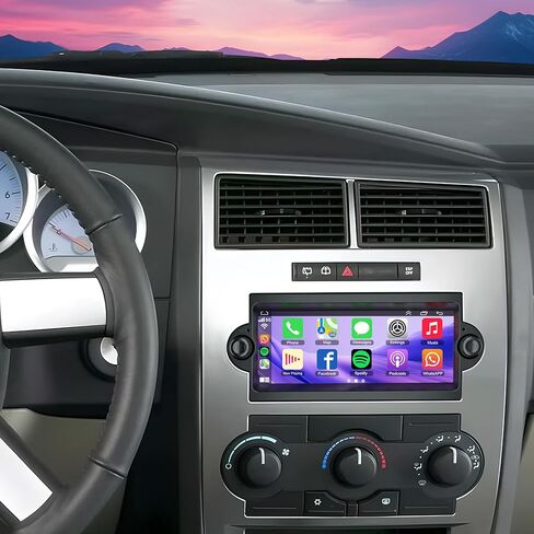 4G+128GB Car Stereo for Dodge RAM 1500/2500/3500 2006 2007 2008 & Dodge Durango 2005-2008 with Wireless CarPlay Android Auto, 8 Core Android 14 IPS Dodge Radio with WiFi Voice Control GPS BT5.2 in Saudi Arabia