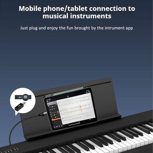 محول USB B إلى USB C، 2 حزمة، USB C أنثى إلى موصل محول ذكر يدعم مزامنة البيانات، متوافق مع الطابعات والبيانو الكهربائي وأجهزة المزج والأجهزة ذات منفذ MIDI، أسود in Kuwait