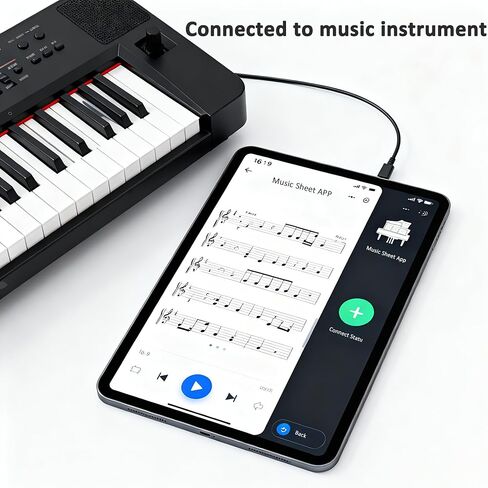 محول USB B إلى USB C، 2 حزمة، USB C أنثى إلى موصل محول ذكر يدعم مزامنة البيانات، متوافق مع الطابعات والبيانو الكهربائي وأجهزة المزج والأجهزة ذات منفذ MIDI، أسود in Kuwait