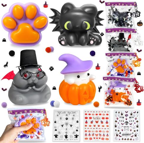 Taba Squishy Maker Kit ، اصنع سحقك الخاص Unicorn & Cat Paw مع السيليكون والقوالب ، و Diy Leaff Leaff Toyes For Kids Party Gifts in Kuwait