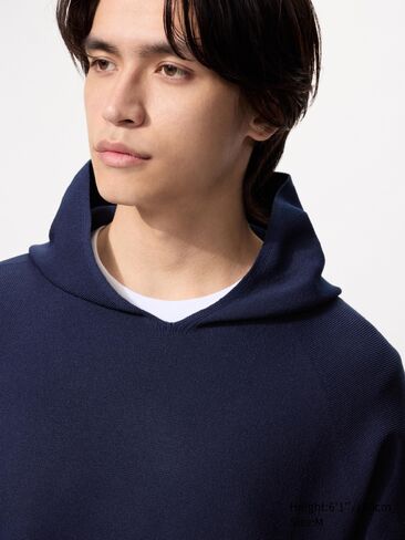 Uniqlo Washable 3D Knit Pullover Hoodie in Saudi Arabia