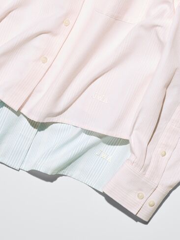 Uniqlo Oxford Boxy Cropped Shirt | Striped in Saudi Arabia