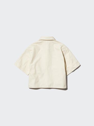 Uniqlo Denim Boxy Shirt | Half Sleeve in Saudi Arabia