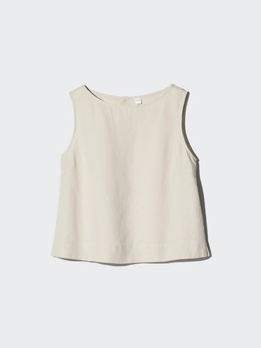 بلوزة من خليط الكتان Uniqlo | بلا أكمام in Saudi Arabia