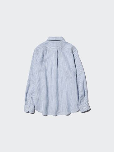 Uniqlo Premium Linen Shirt | Striped in Saudi Arabia