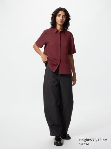 Uniqlo Rayon Short Sleeve Blouse in Saudi Arabia