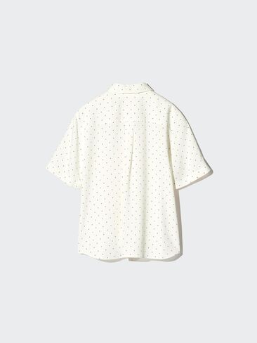 بلوزة Uniqlo رايون بأكمام قصيرة | نقطة in Saudi Arabia