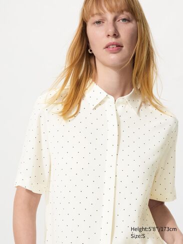 Uniqlo Rayon Short Sleeve Blouse | Dot in Saudi Arabia