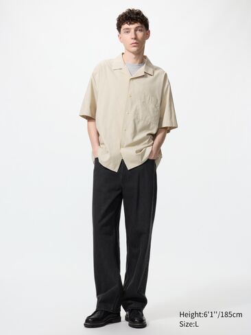 Uniqlo Open Collar Shirt | Short Sleeve in Saudi Arabia