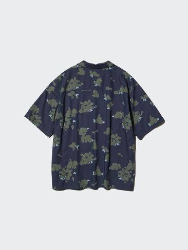 Uniqlo Open Collar Shirt | Short Sleeve | Printed in Saudi Arabia