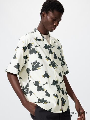 Uniqlo Open Collar Shirt | Short Sleeve | Printed in Saudi Arabia