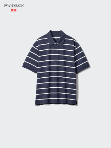 قميص بولو مخطط Uniqlo Pique جاف | شريط واسع in Saudi Arabia