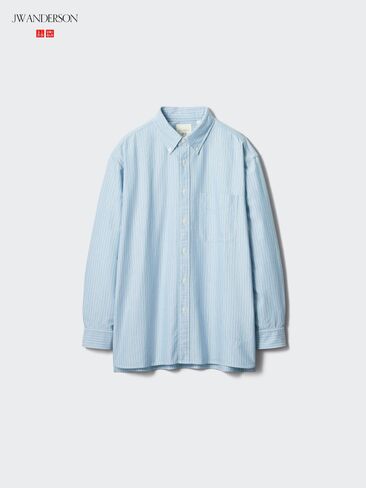 قميص Uniqlo Oxford كبير الحجم | مخطط in Saudi Arabia