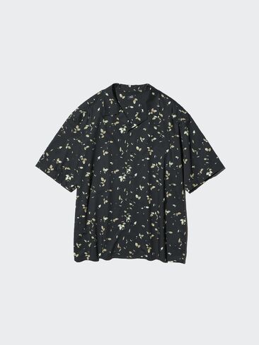 Uniqlo Open Collar Shirt | Short Sleeve | Printed in Saudi Arabia