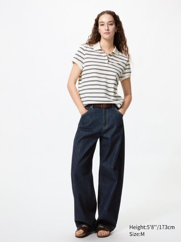 Uniqlo بيكيه قميص بولو صغير | مخطط in Kuwait